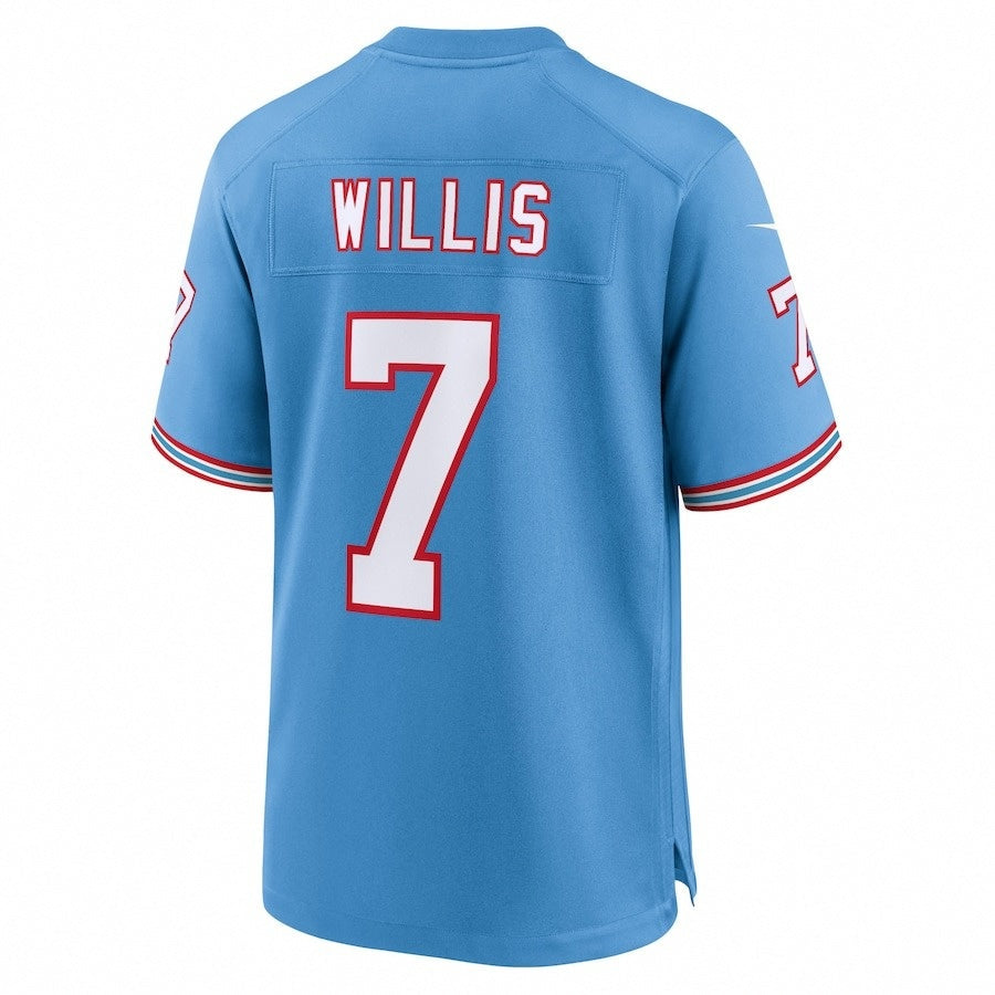 Tennessee Titans Malik Willis Alternate Throwback Jersey