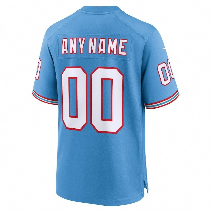 Tennessee Titans Custom Alternate Throwback Jersey